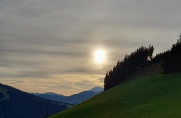 Blick vom Sattelbauer - Sonnenuntergang